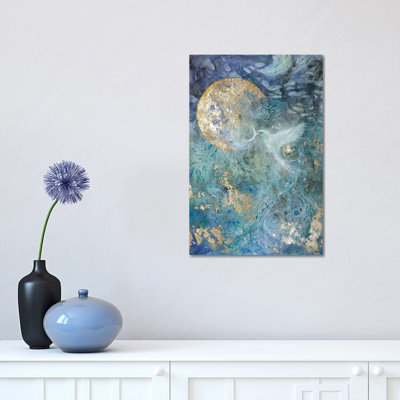 Turquoise Wave by CreativeIngrid - Painting on Canvas
