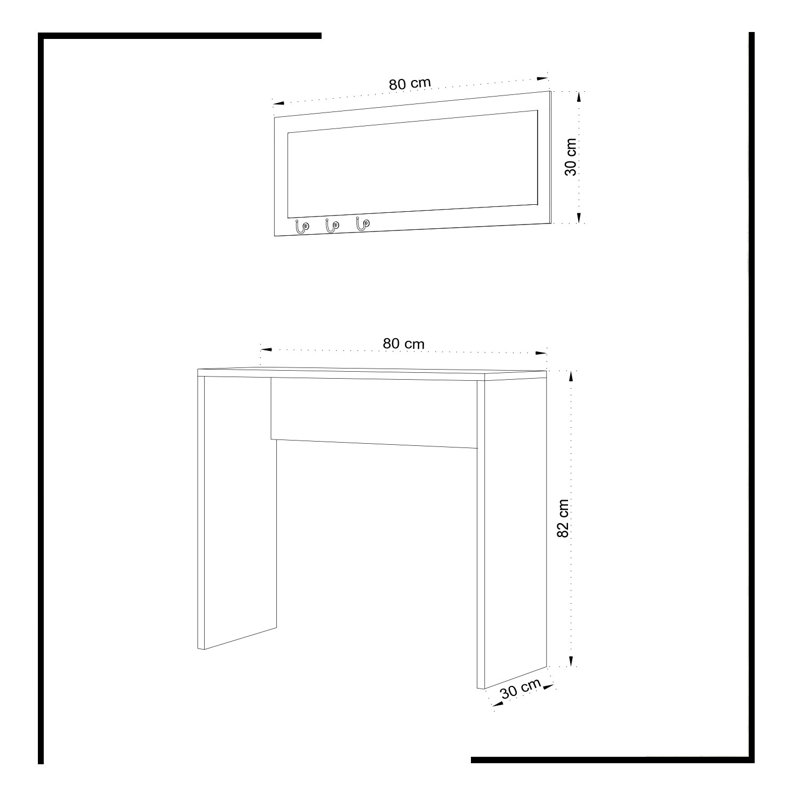 Buffet de 31,5 po de largeur Jamie-Jay, Blanc