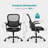 Game Chairs, Ergonomic Mid-Back Mesh Rolling Work Swivel Task Chairs With Wheels, Comfortable Lumbar Support, Comfy Arms For-41269574