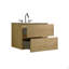 Meuble-lavabo mural en chêne naturel de 24 po avec lavabo en céramique avec trois trous de robinet, grand meuble-lavabo flottant de rangement pour salle de bain moderne, lavabo une pièce sans drain, pré-assemblé-1428284872-1428284873