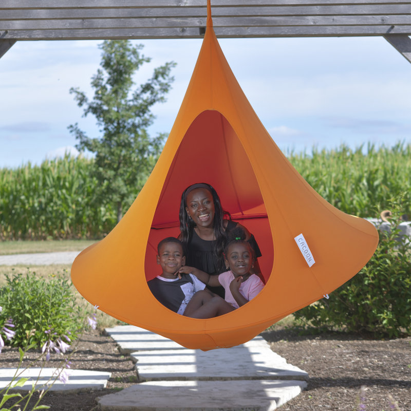 Cacoon - Island Vibe Hanging Chair, 183cm H x 183cm W x 183cm D, Orange