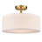 Drum Shade Semi Flush Mount 3-Light-717927968