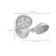 Éclairage de secours à distance 1,5 watts, faible puissance, double tête, finition blanche, 3,6 volts