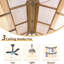 Pavillon de jardin d'extérieur en métal