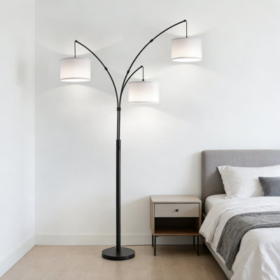 Lampe sur pied pour arbre intelligent de 80 po à 3 lumières, intensité variable, avec télécommande et application