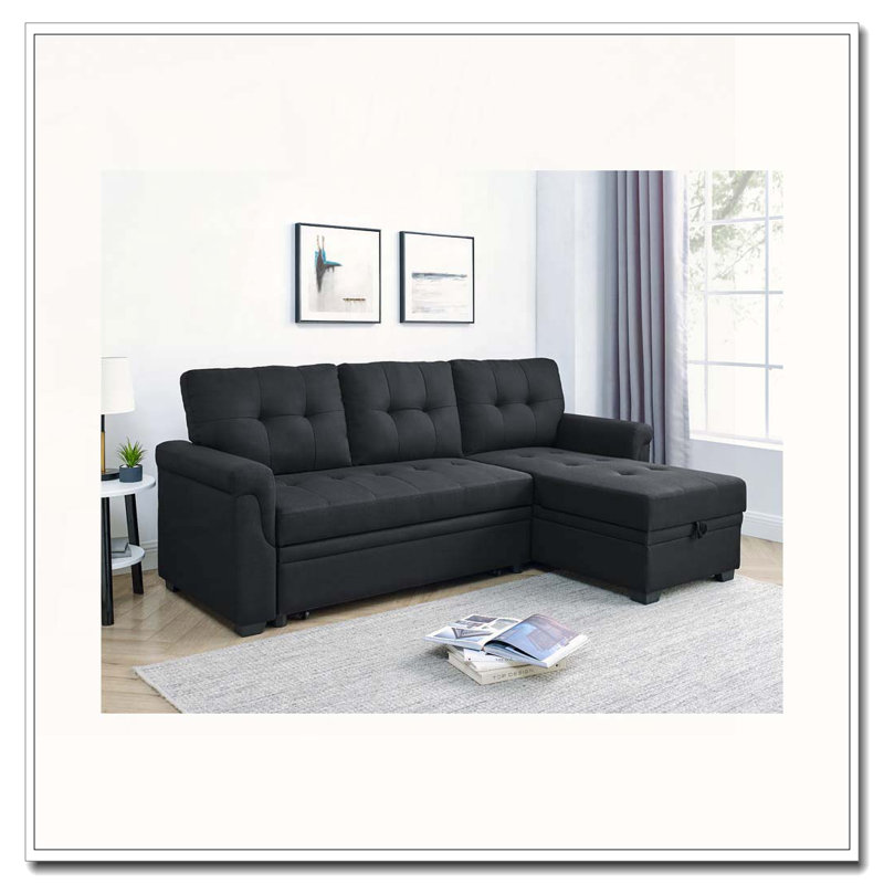 86'' Upholstered Pull-Out Sofa Bed