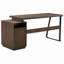 Bureau d'ordinateur avec tiroirs / dossiers suspendus de format lettre, table d'écriture avec tiroirs