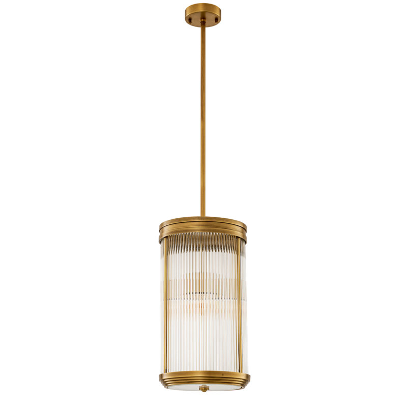 Luminaire suspendu cylindrique unique à 3 lumières Rousseau