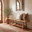 Solid Wood Storage Bench