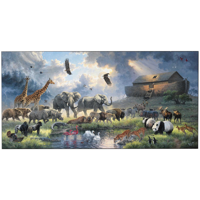 Wall Plaque Noahs Ark 24x12 MDF