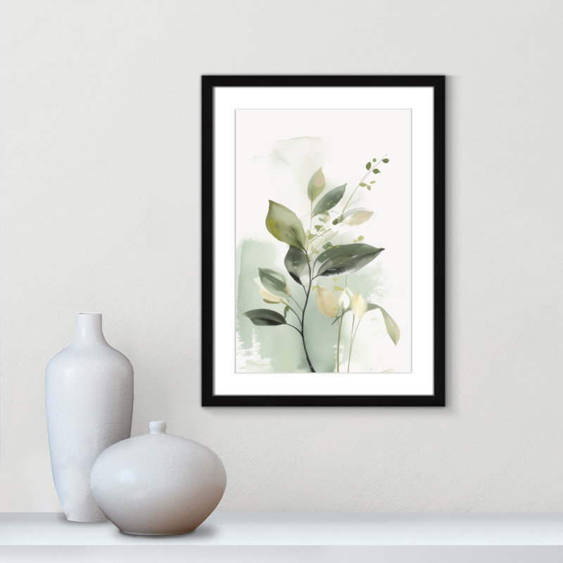 «Greenery Serenade II» par Irena Orlov, 17'' W x 23'' H, Imprimé mat, Noir satiné