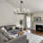 8-Light Modern Dimmable Chandelier With Fabric Shades-1133403418
