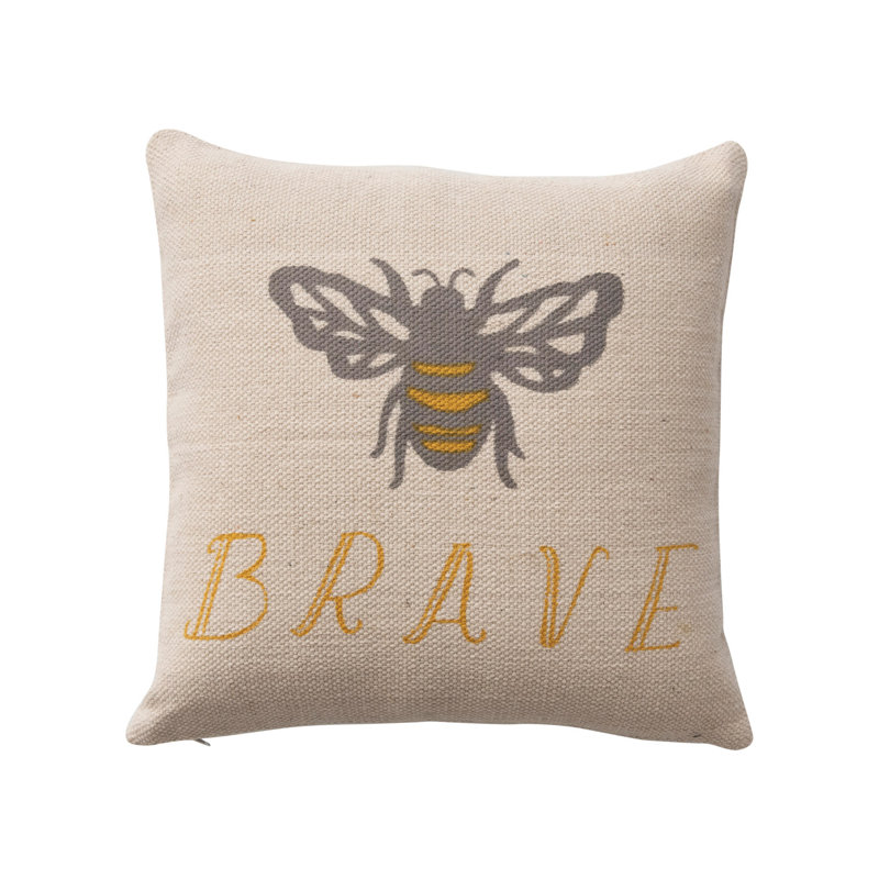  Square Cotton Pillow Cover & Insert