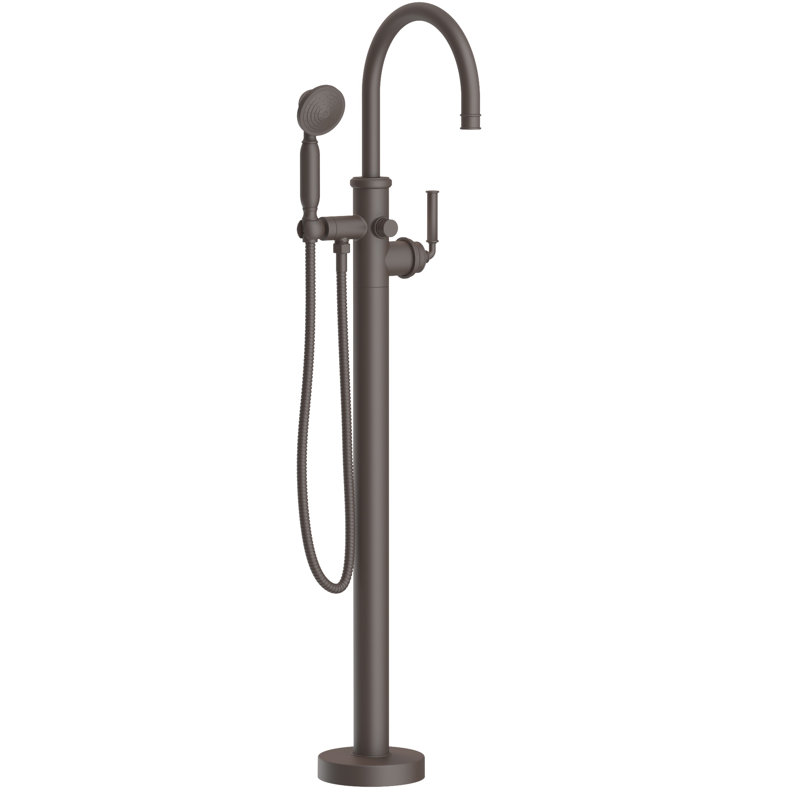 Exposed Tub And Hand Shower Set - Free Standing, Oil Rubbed Bronze
