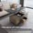 Farmhouse  Lift Top Coffee Table with 4 Stools, 3 in 1 Multi-Function Center Table,Extendable Dining Table for Living Room