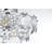 Cinda 16 inch Flush Mount in Chrome