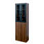 Armoire de rangement H 70,87 po avec 4 tablettes coulissantes et 2 portes vitrées - Armoire garde-manger multifonctionnelle moderne pour la cuisine, le salon ou la salle à manger-915705594