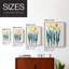 Tulipes dans une rangée II, reproduction encadrée - bois massif-1990832447