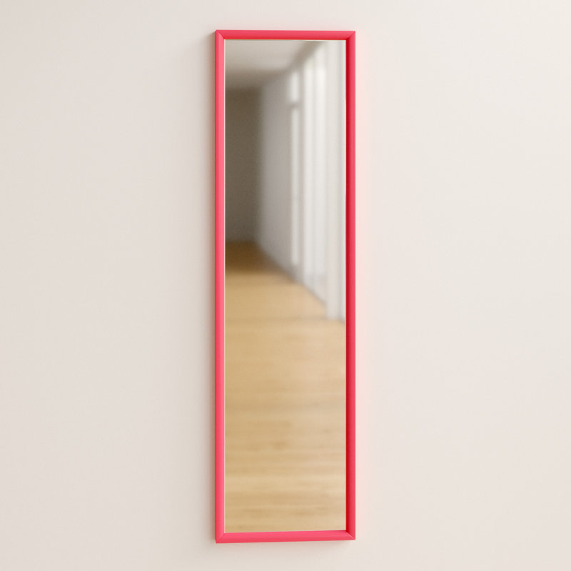 Overdoor Full Length Mirror, Pink