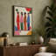 Four Figures in Geometry Mid-Century - Wrapped Canvas-614207267-614207268