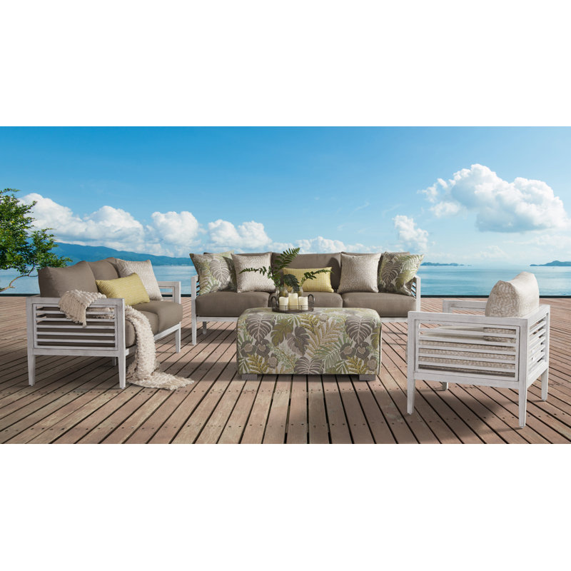 Ensemble de conversation 5 pièces avec coussins Sunbrella Mciver, Toile spa Sunbrella®