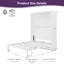Lit escamotable double pleine grandeur Verona avec tablettes de rangement, cadre de lit pliable peu encombrant, armoire en bois massif et panneau de fibres à densité moyenne, mécanisme à double piston, capacité de 600 lb, pour studio-1890604031