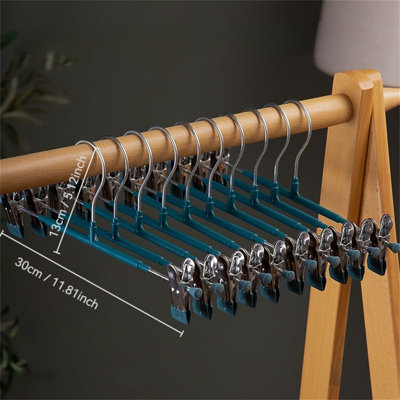 Cintre avec pinces pour pantalons