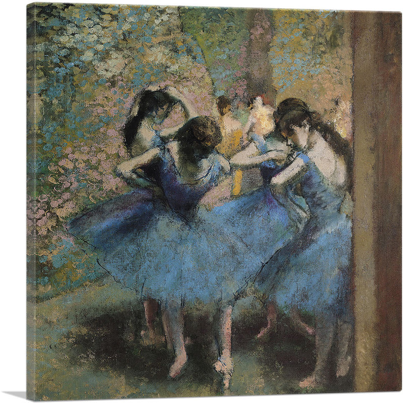 Danseurs en bleu - 1895, H 12 po x l 12 po x P 0,75 po