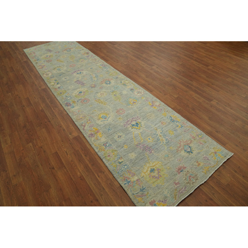 Tapis turc gris Oushak 3 x 11