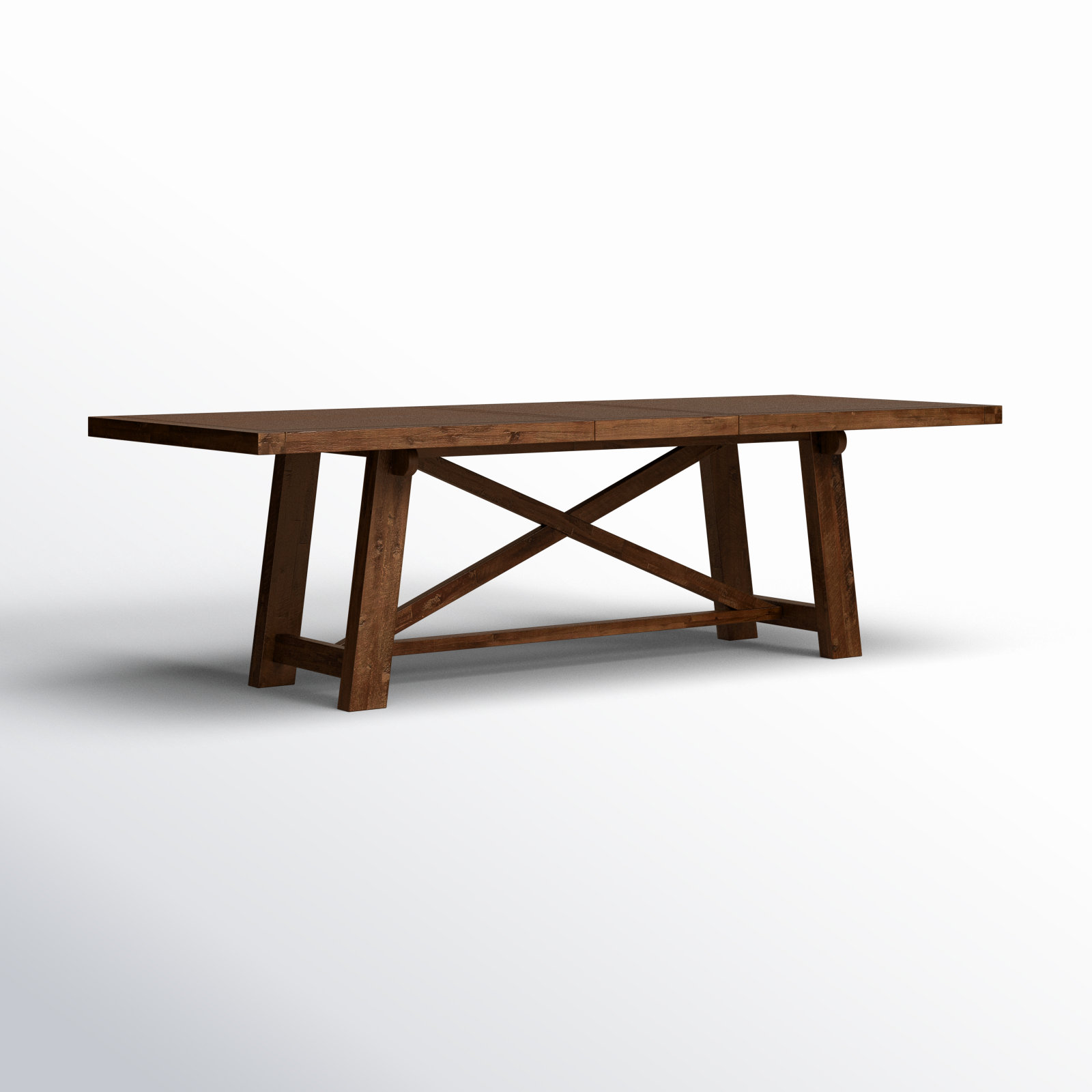 Bianca Extendable Dining Table, Medium Brown