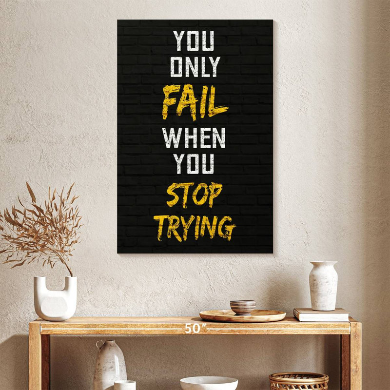 When You Stop Trying, 39" H x 26" W