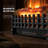 Electric Fireplace Insert With Realistic Flame Effect Remote Control And Supplemental Heat