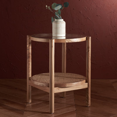 Karyna Glass Top End Table