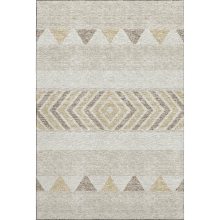 Premium Machine Washable Prisco Beige Rug