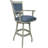 Wala Swivel Upholstered Counter Stool with Solid Wood Frame-185809646