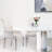 Upholstered Tufted Arm Dining Chairs-648702697