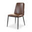 Chaise d'appoint rembourrée en cuir Welles-141701522