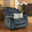 Design classique, tissu moelleux, fauteuil inclinable oscillant