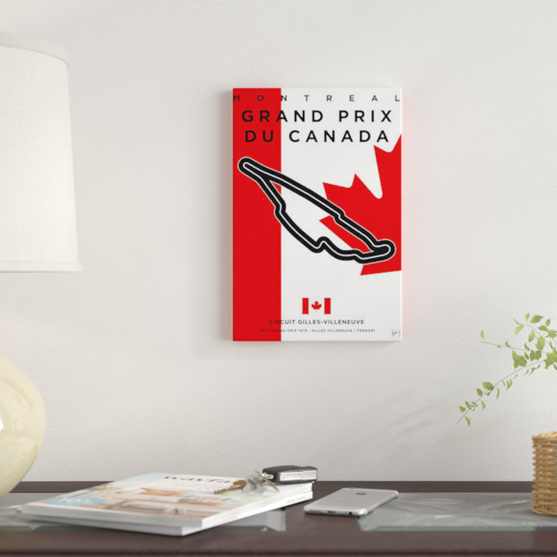 Impression sur toile, "Minimal Movie", "Formule 1", H 26 po x l 18 po x P 1,5 po, Toile tendue, Pas de tapis