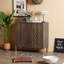 Buffet 31,5 "Mid-Century avec buffet et rangement, tablettes réglables