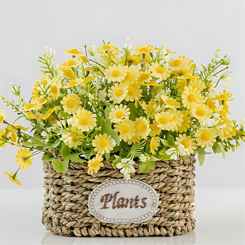 Arrangement floral dans un vase, Jaune