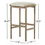 Tabouret de bar avec coussin en teck Morene-1039865259