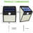 LED Solar Power Dusk to Dawn Outdoor Security Wall Pack with Motion Sensor (pack of 6)