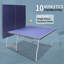Ensemble de table de ping-pong pliable et portatif de 8 pieds de taille moyenne pour jeux de société avec filet, 2 raquettes de tennis de table et 3 balles