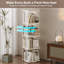 135.5cm H x 40.5cm W Plastic Corner Bookcase