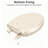 Toilet Seat Elongated Toilet Seat 18.5inch(Almond)-130119876