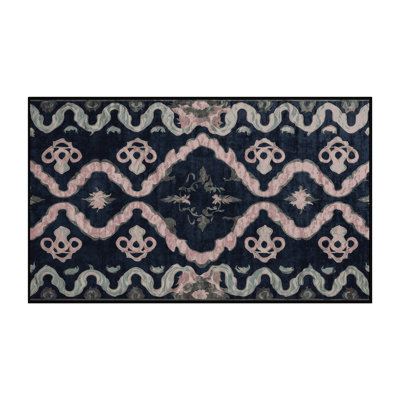 Machine Washable Gray Area Rug