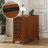 End Table With 3 Drawers, Corner Table With 4 Open Shelves, Tall Side Table For Bedroom And Corner