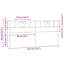  Metal Replace Replace Headboard Black 180 Cm-644135553