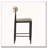 Armless Upholstered Counter Stool With Metal Frame-1027818161